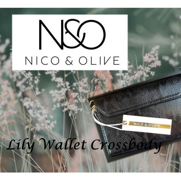 NICO & OLIVE Genuine Wallet/ Crossbody - Picture 1 of 7